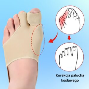 HalluSoft - elastyczne opaski korygujące haluksy (1 x para)